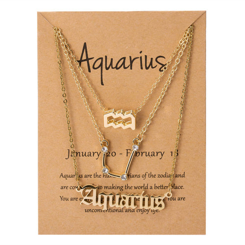 Load image into Gallery viewer, Zodiac Sign Pendant Necklace
